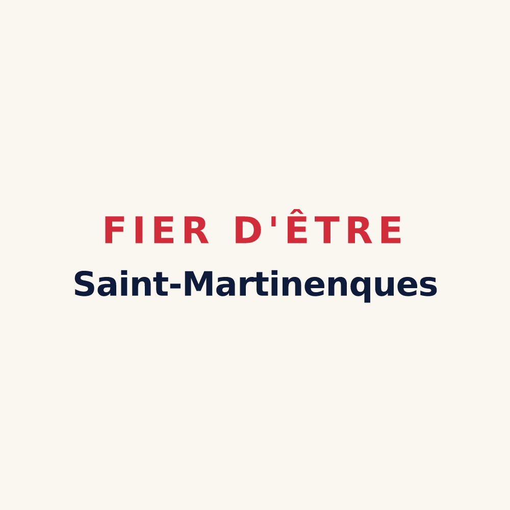Tasse « Fier d'être Saint-Martinenques » — design pour Saint-Martin-de-Boubaux