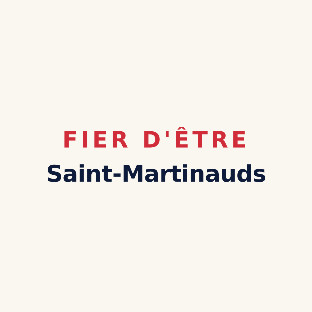 Tasse « Fier d'être Saint-Martinauds » — design pour Saint-Martin-de-Coux