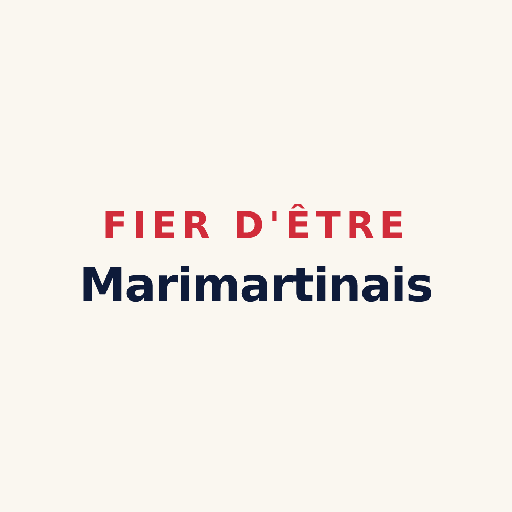 Tasse « Fier d'être Marimartinais » — design pour Saint-Martin-de-la-Mer