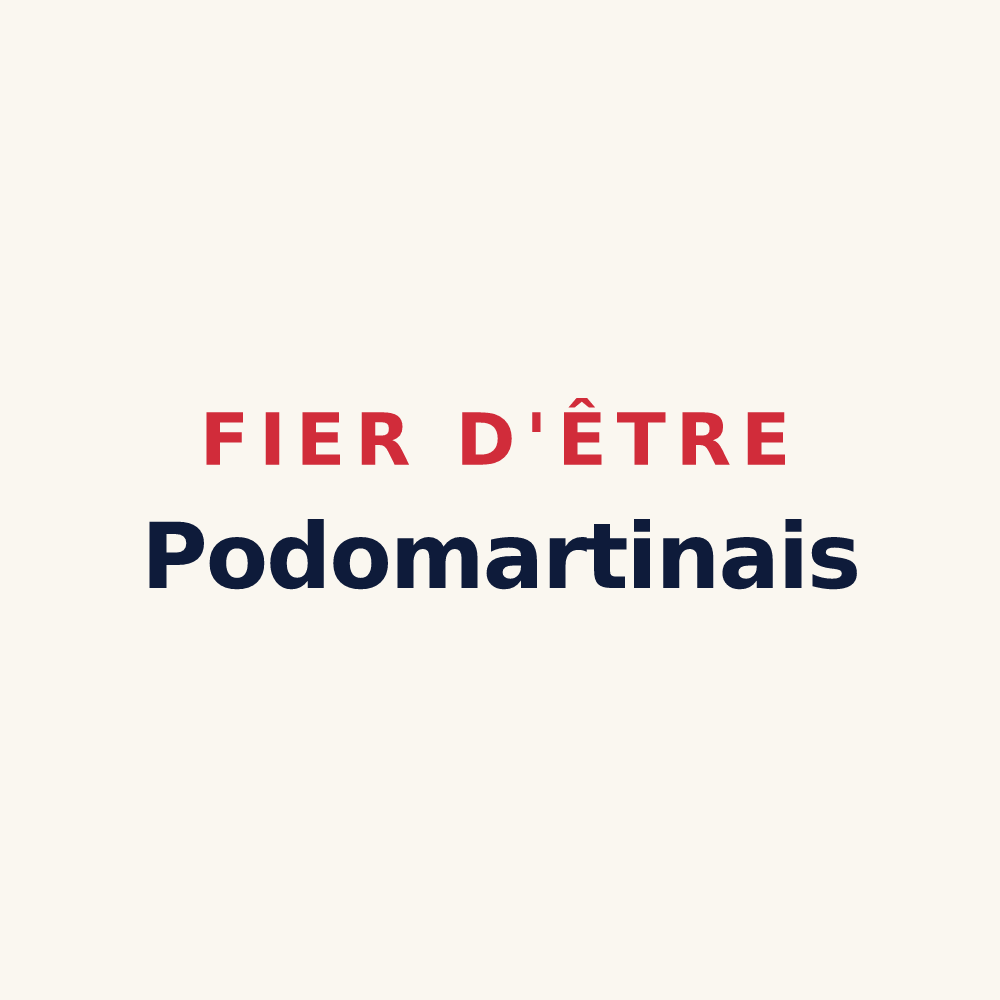 Tasse « Fier d'être Podomartinais » — design pour Saint-Martin-des-Puits