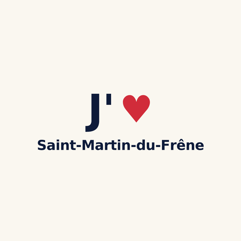 Tasse personnalisée Saint-Martin-du-Frêne — design J'aime Saint-Martin-du-Frêne