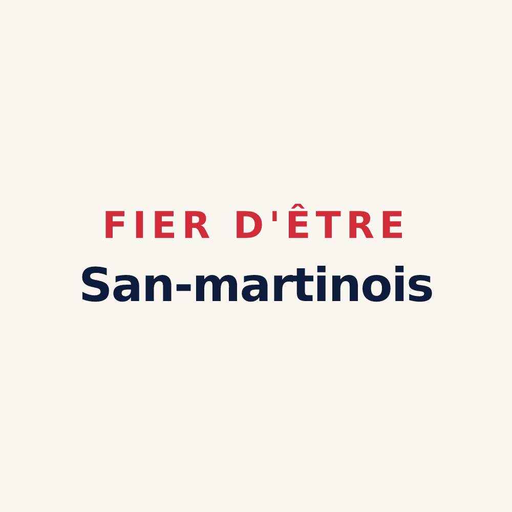 Tasse « Fier d'être San-martinois » — design pour Saint-Martin-en-Bière