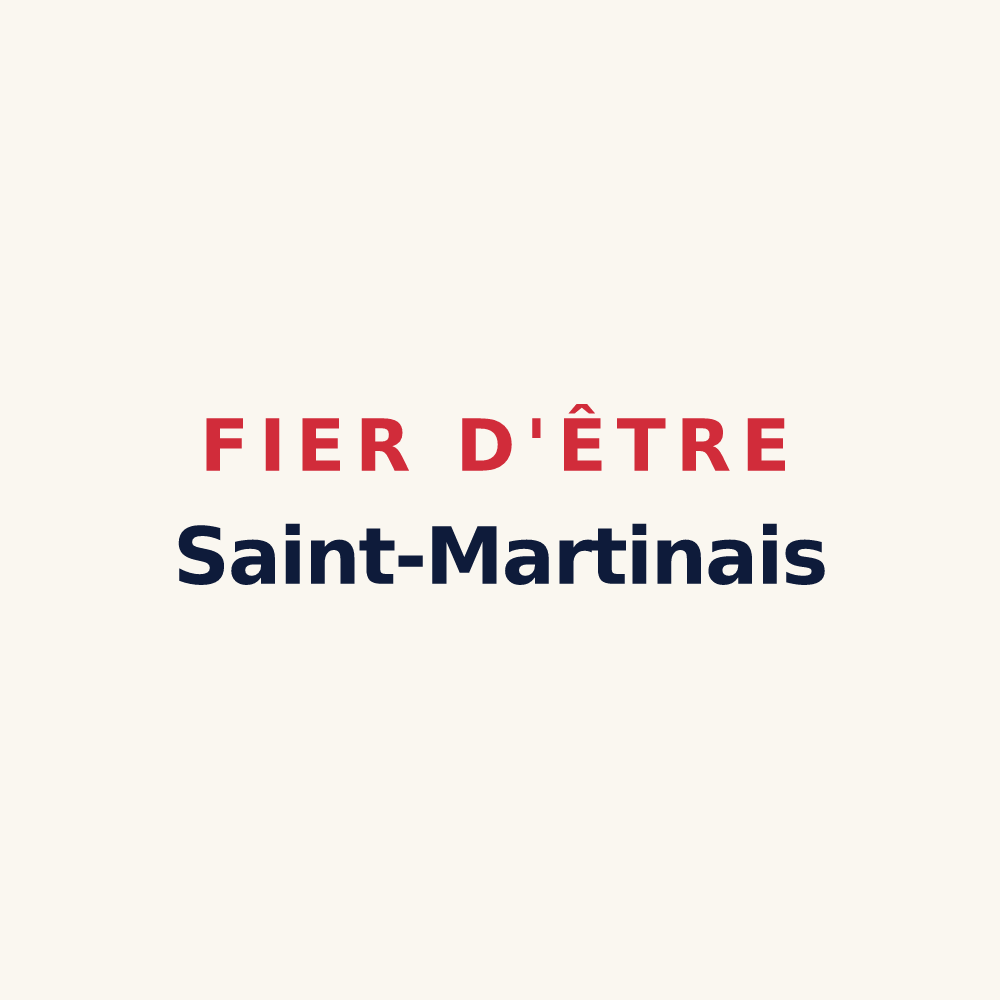 Tasse « Fier d'être Saint-Martinais » — design pour Saint-Martin-le-Bouillant