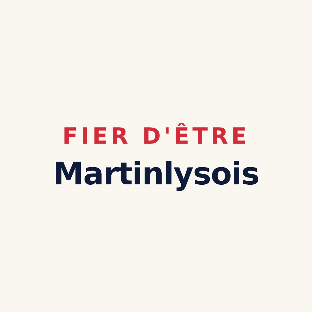Tasse « Fier d'être Martinlysois » — design pour Saint-Martin-Lys