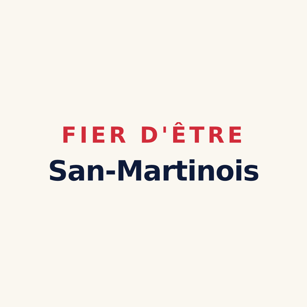 Tasse « Fier d'être San-Martinois » — design pour Saint-Martin-sous-Vigouroux