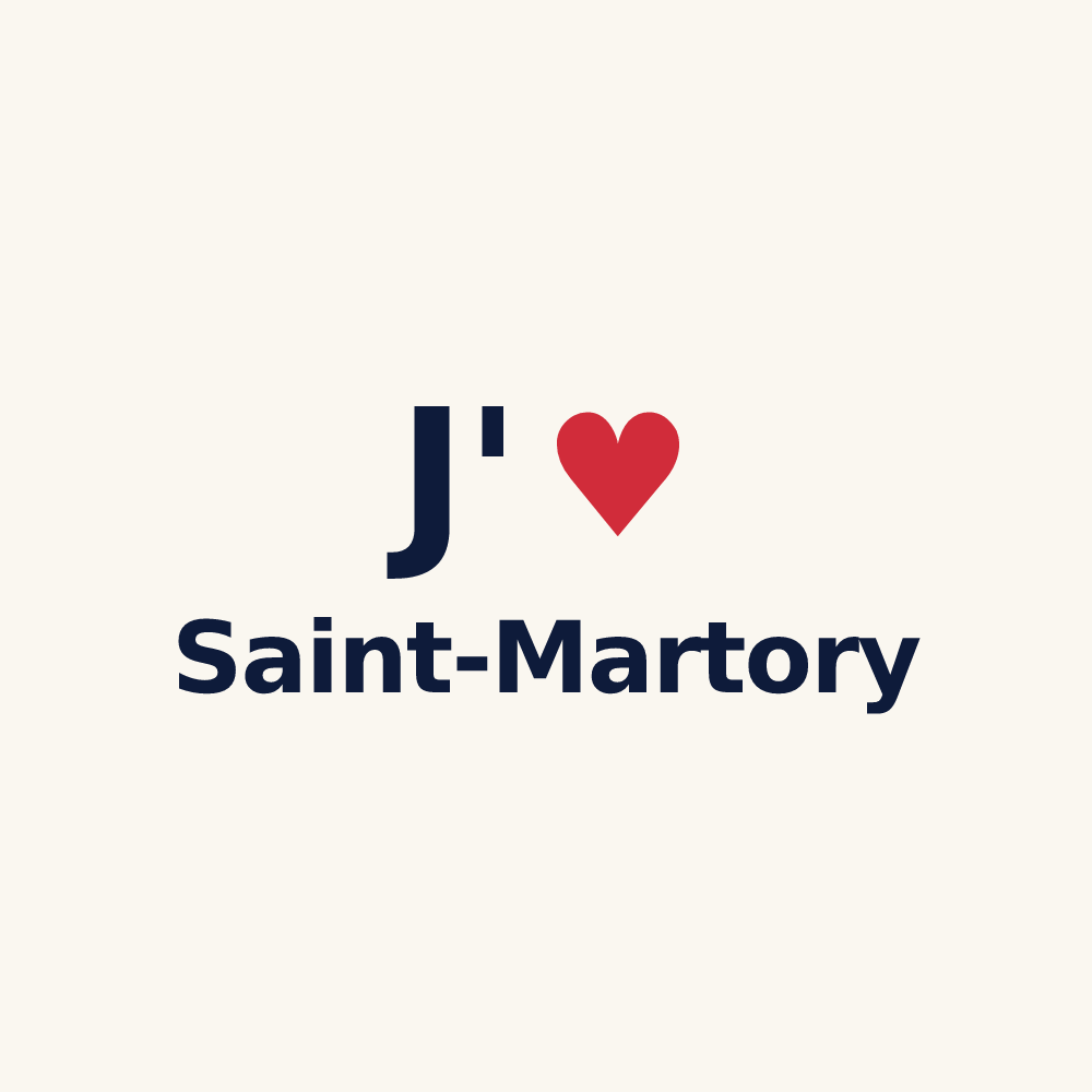 Tasse personnalisée Saint-Martory — design J'aime Saint-Martory