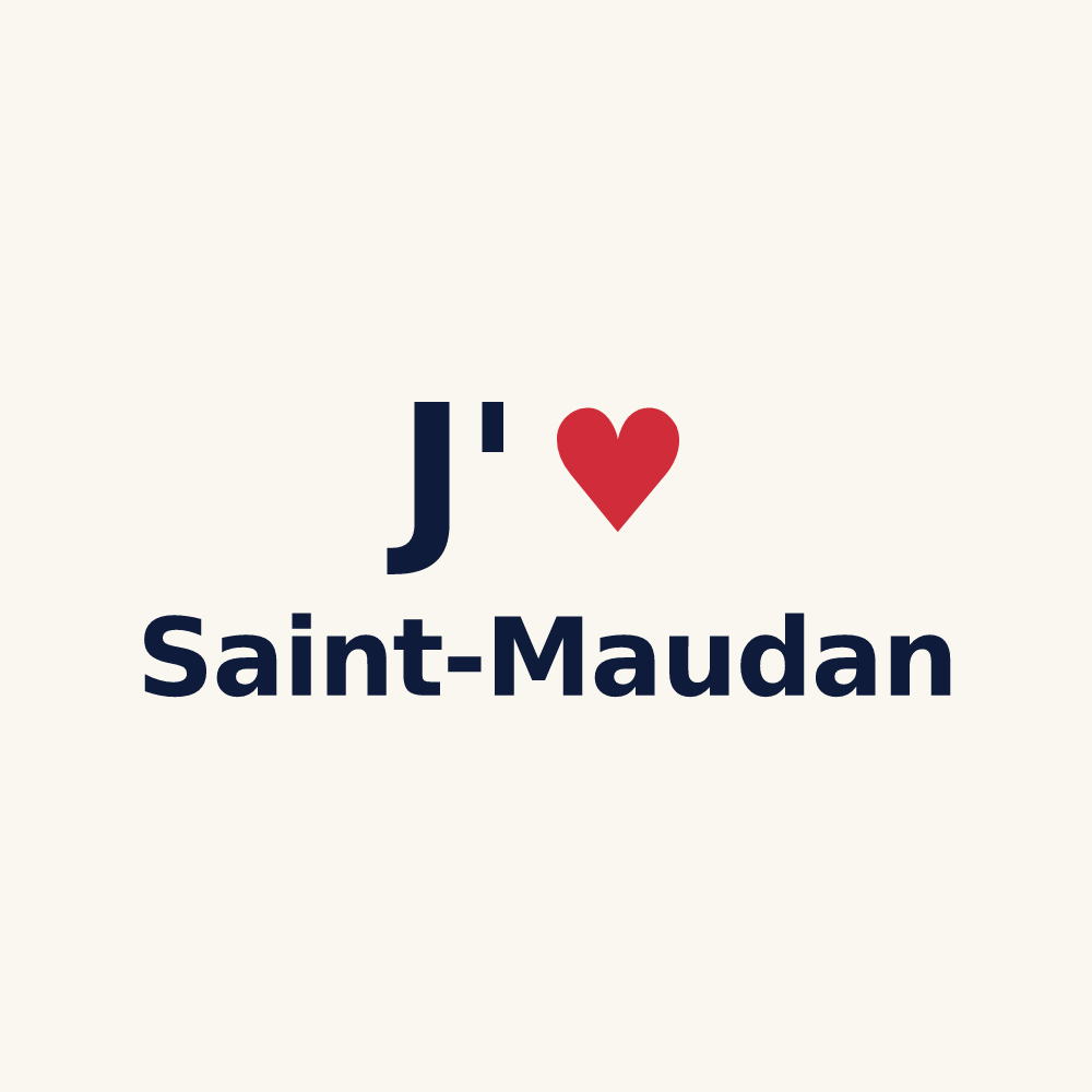 Tasse personnalisée Saint-Maudan — design J'aime Saint-Maudan