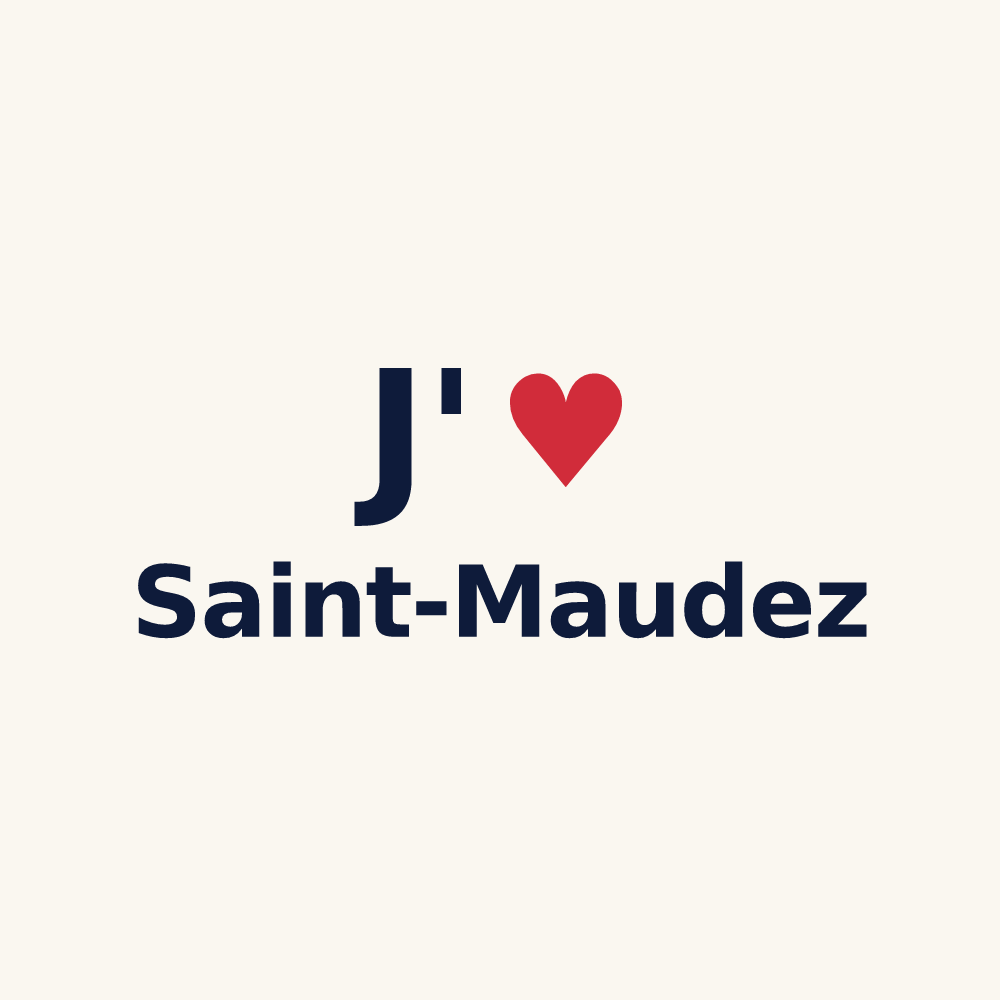 Tasse personnalisée Saint-Maudez — design J'aime Saint-Maudez