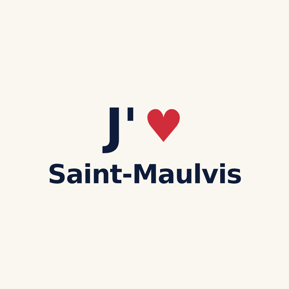 Tasse personnalisée Saint-Maulvis — design J'aime Saint-Maulvis