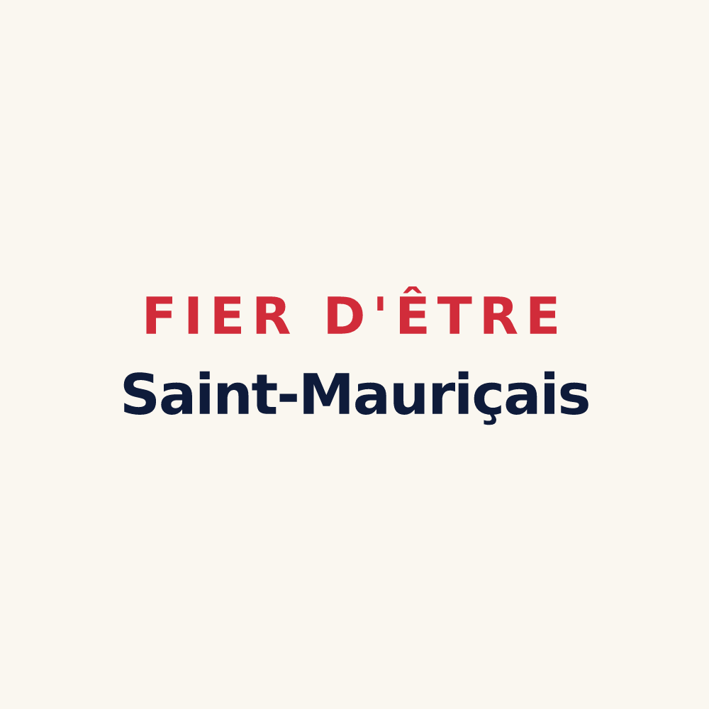 Tasse « Fier d'être Saint-Mauriçais » — design pour Saint-Maurice-d'Ételan
