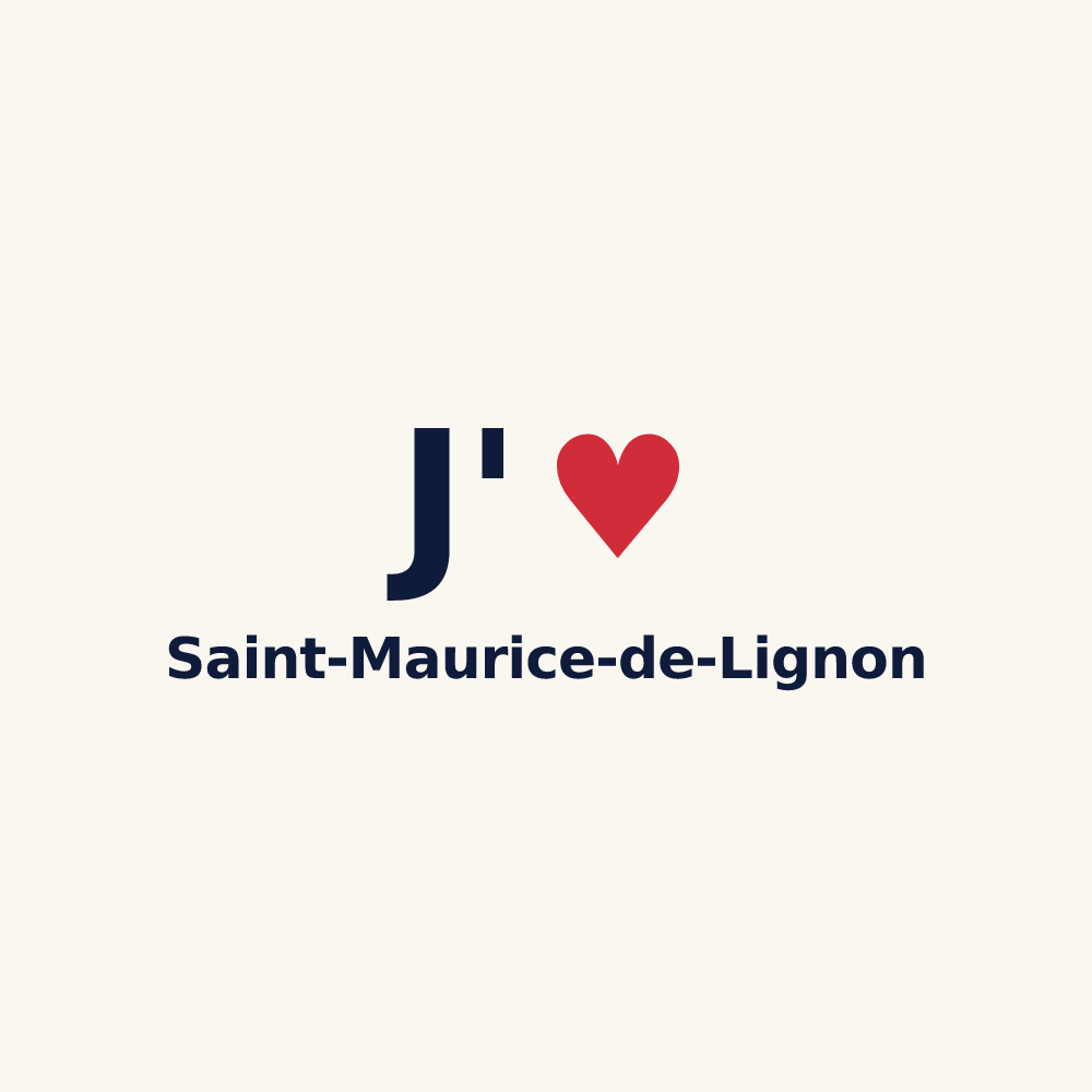 Tasse personnalisée Saint-Maurice-de-Lignon — design J'aime Saint-Maurice-de-Lignon