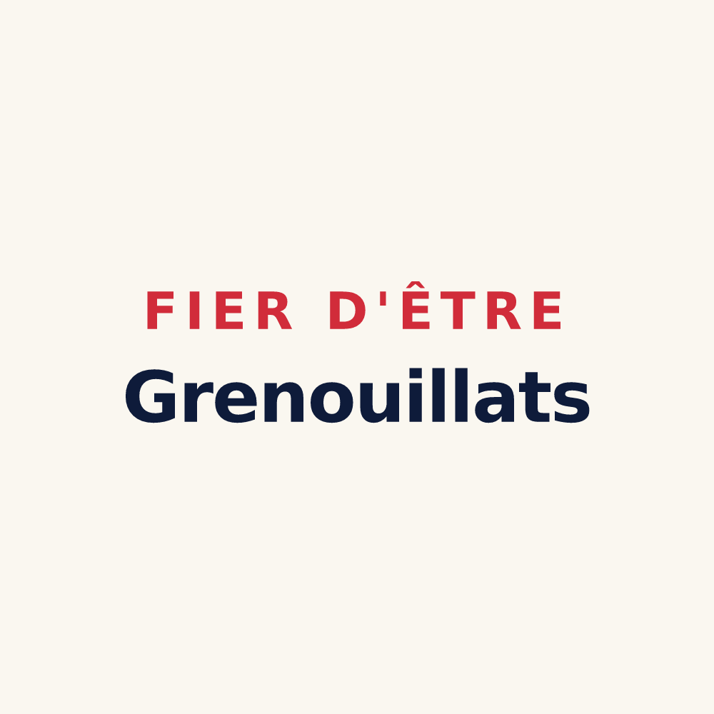 Tasse « Fier d'être Grenouillats » — design pour Saint-Maurice-de-Satonnay
