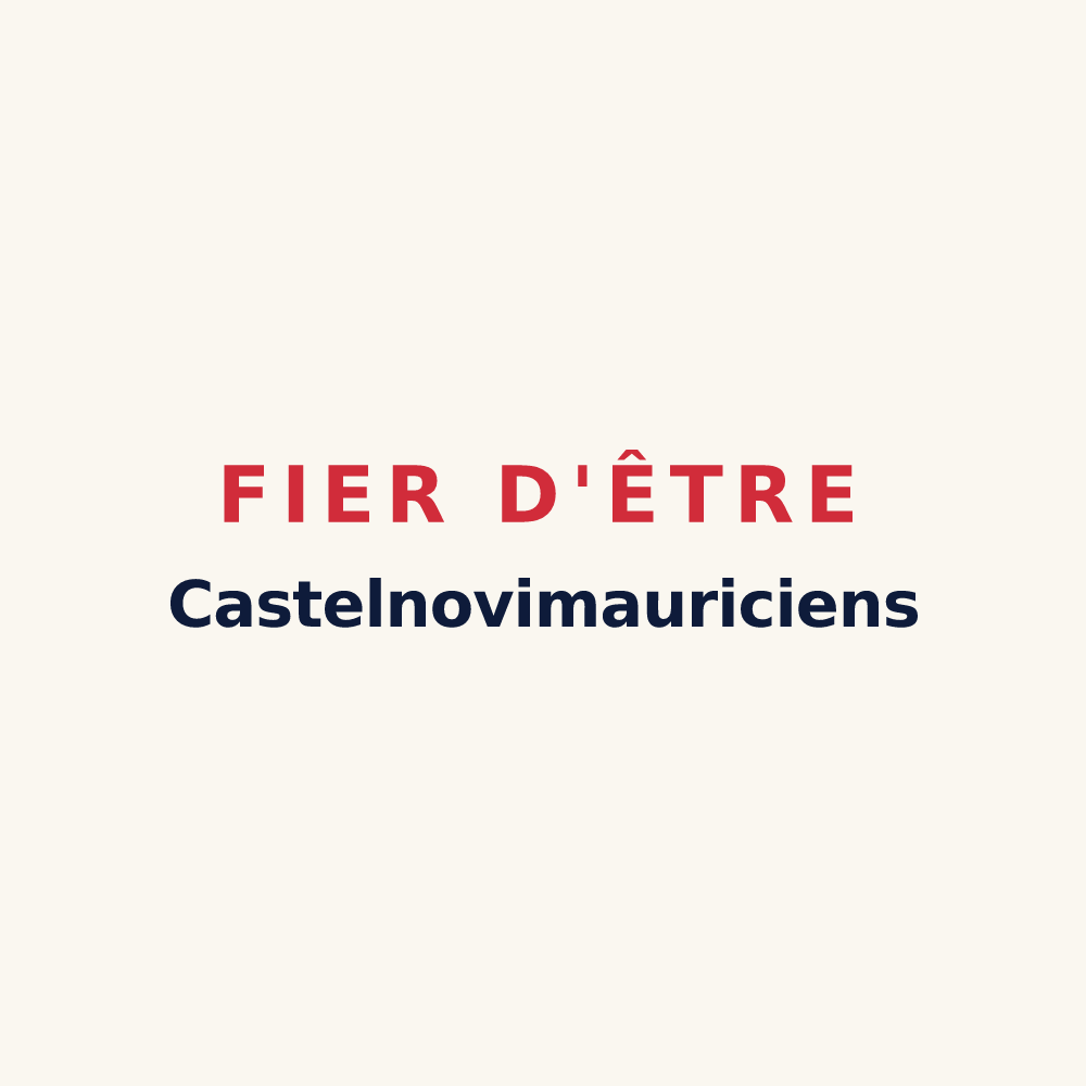 Tasse « Fier d'être Castelnovimauriciens » — design pour Saint-Maurice-lès-Châteauneuf