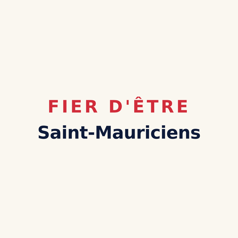 Tasse « Fier d'être Saint-Mauriciens » — design pour Saint-Maurice-sur-Fessard