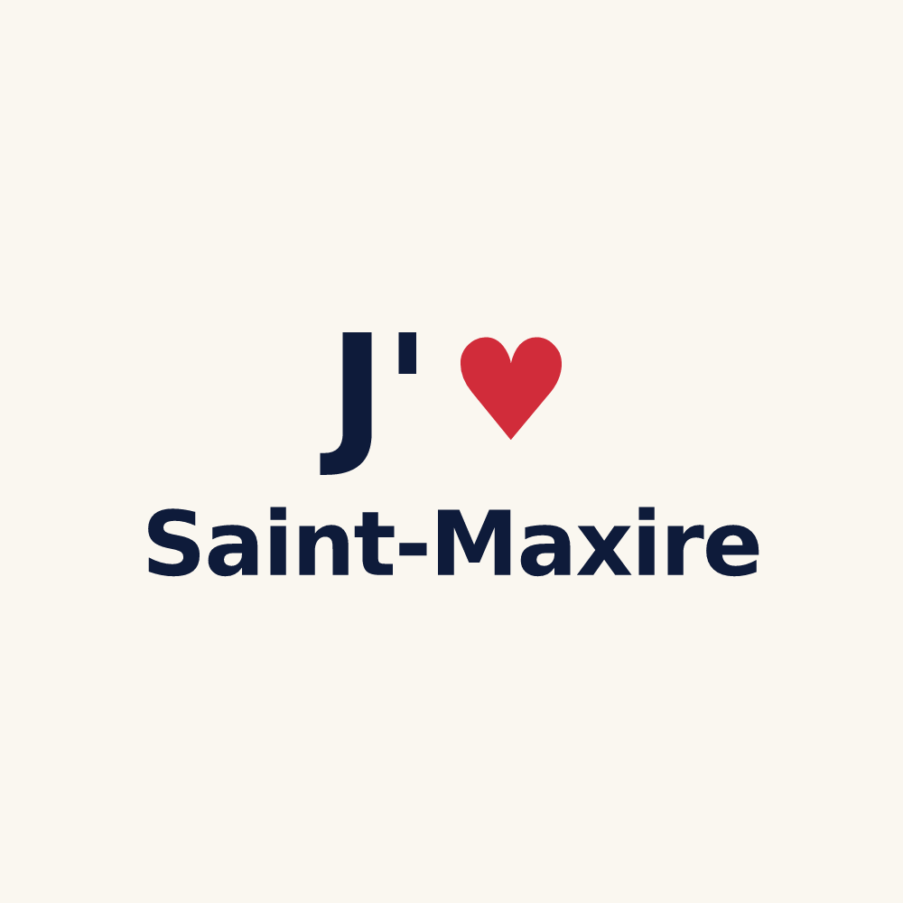 Tasse personnalisée Saint-Maxire — design J'aime Saint-Maxire