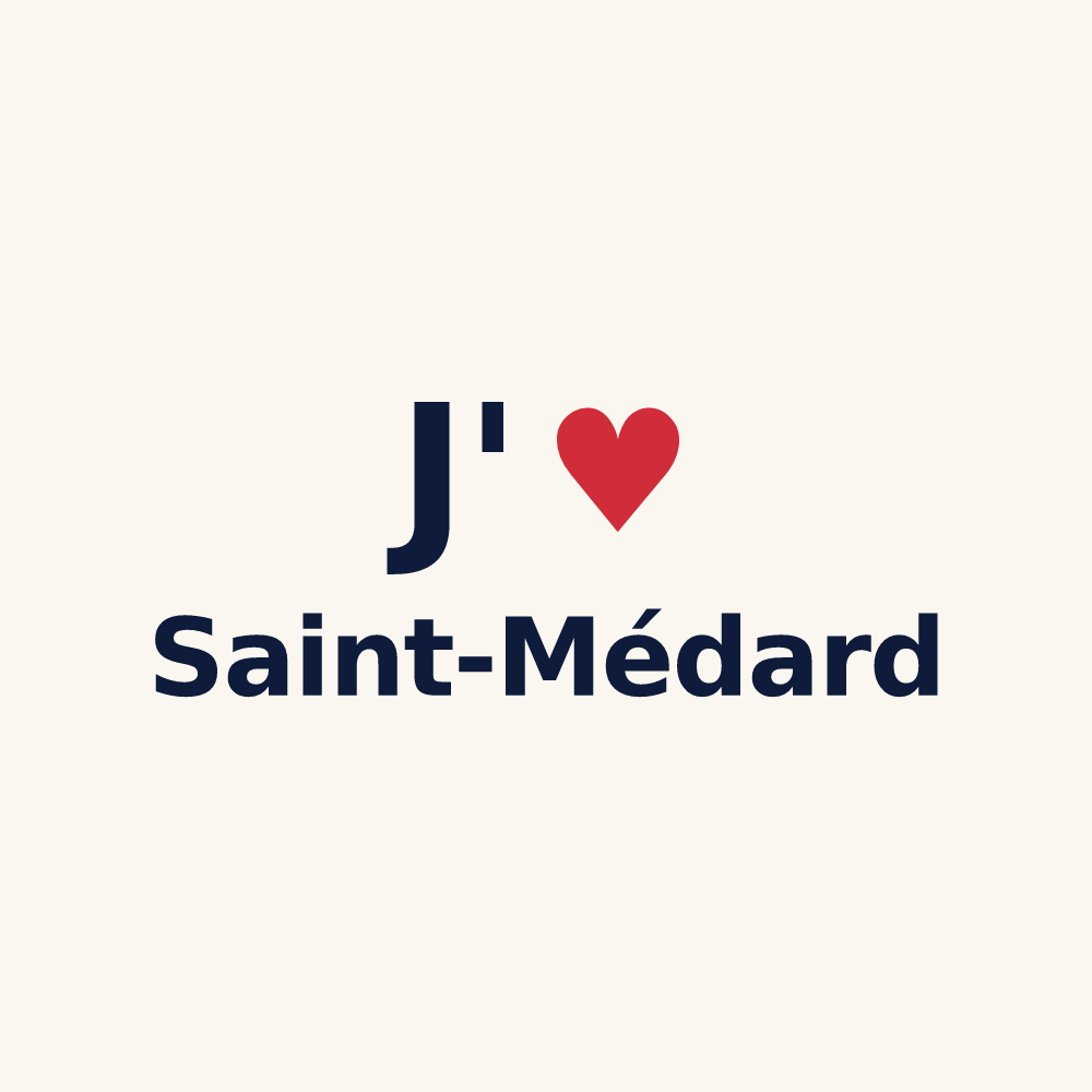 Tasse personnalisée Saint-Médard — design J'aime Saint-Médard