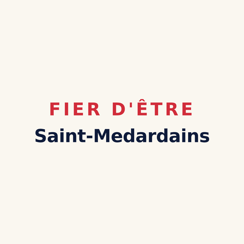 Tasse « Fier d'être Saint-Medardains » — design pour Saint-Médard-d'Aunis
