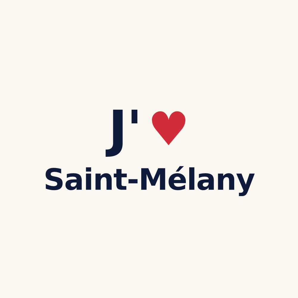 Tasse personnalisée Saint-Mélany — design J'aime Saint-Mélany
