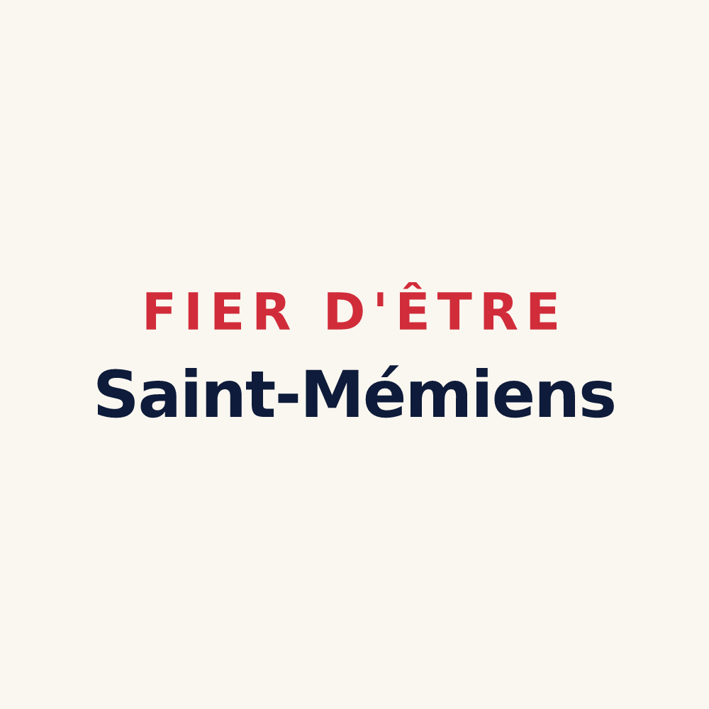 Tasse « Fier d'être Saint-Mémiens » — design pour Saint-Même-les-Carrières