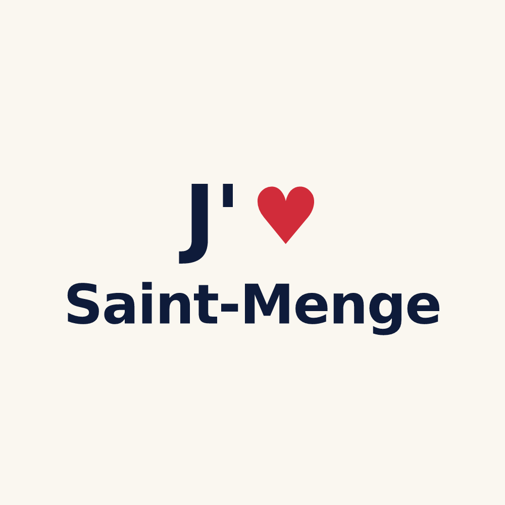 Tasse personnalisée Saint-Menge — design J'aime Saint-Menge