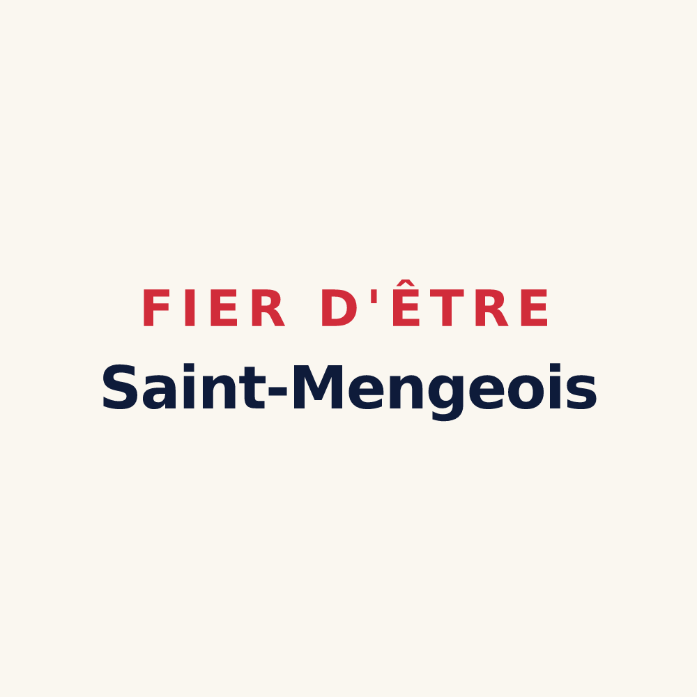 Tasse « Fier d'être Saint-Mengeois » — design pour Saint-Menges