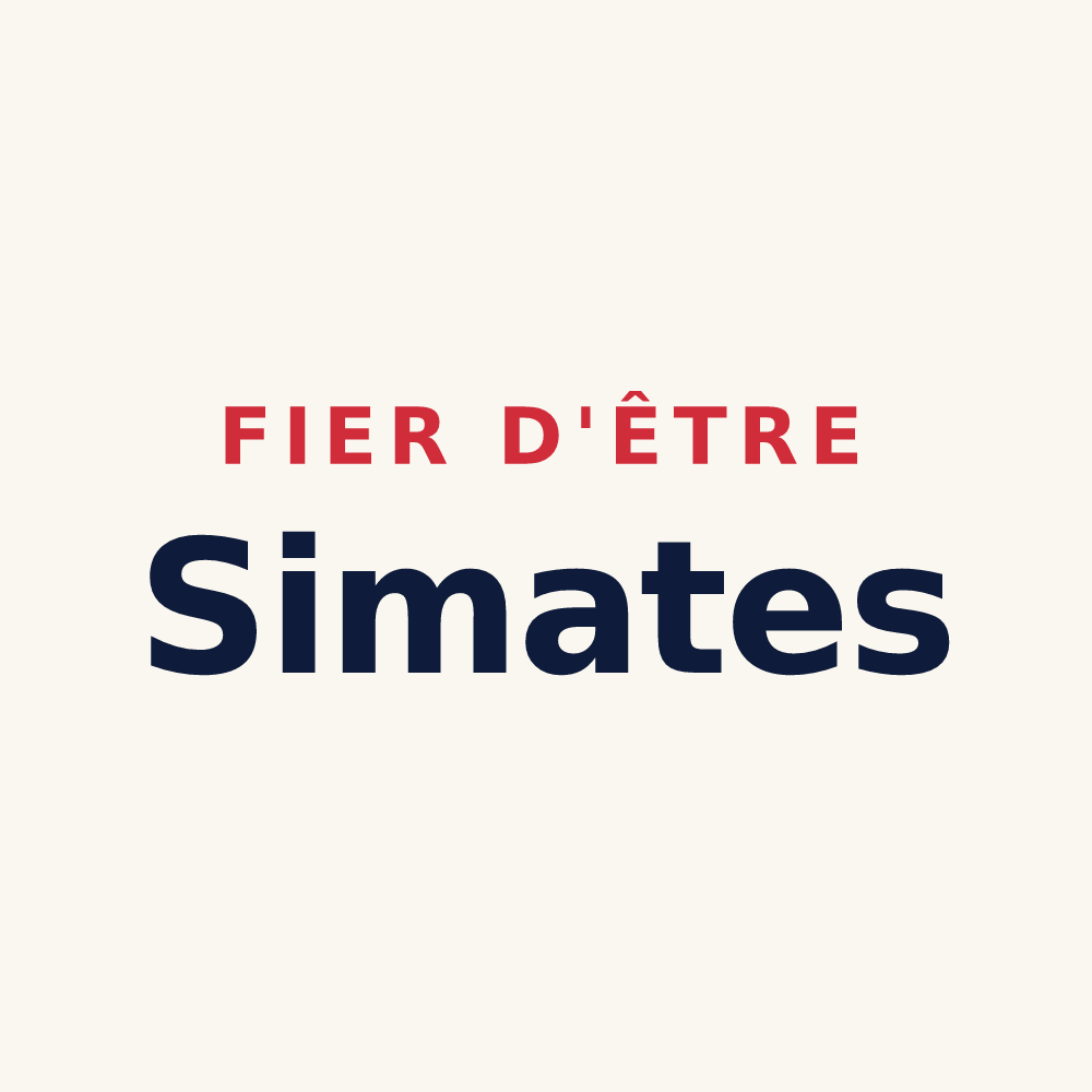 Tasse « Fier d'être Simates » — design pour Saint-Mesmin