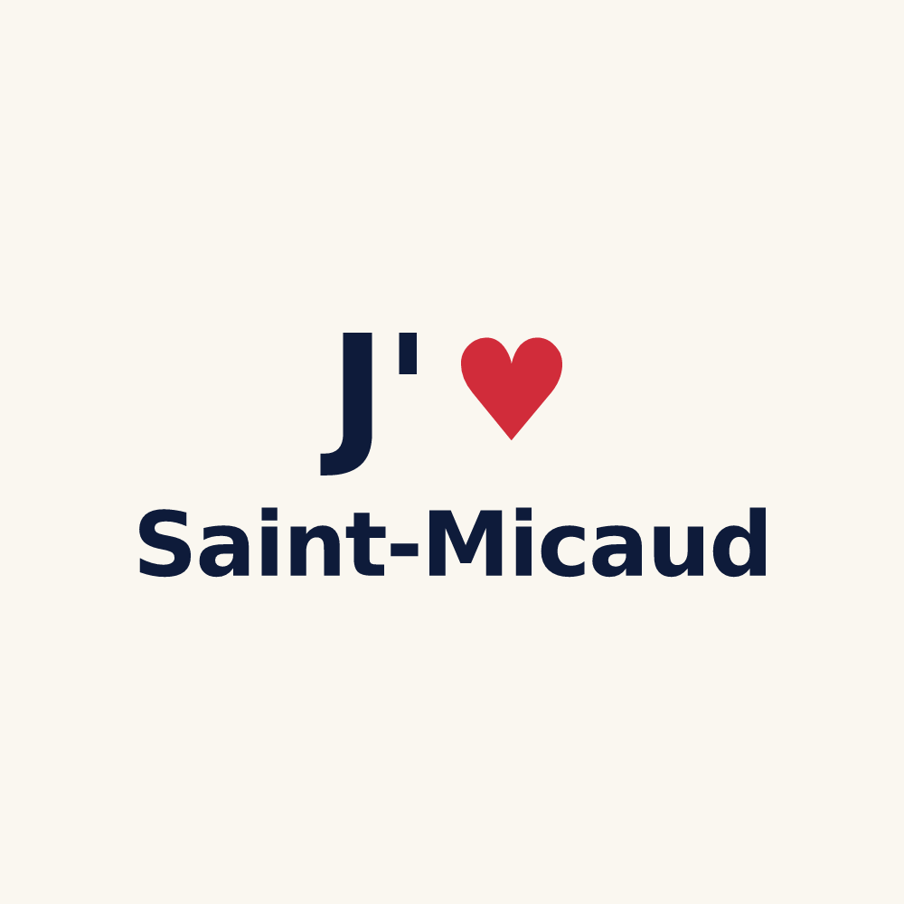 Tasse personnalisée Saint-Micaud — design J'aime Saint-Micaud