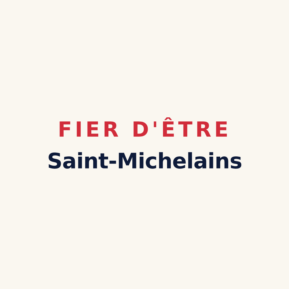 Tasse « Fier d'être Saint-Michelains » — design pour Saint-Michel-de-Maurienne