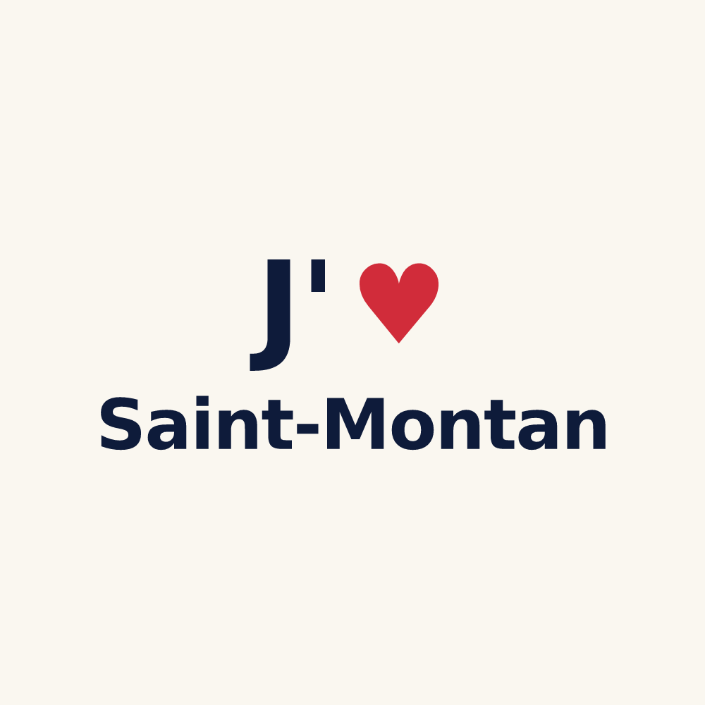 Tasse personnalisée Saint-Montan — design J'aime Saint-Montan