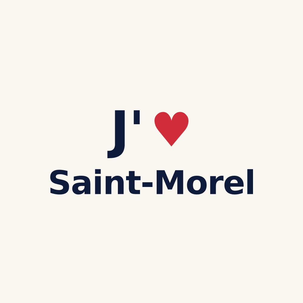 Tasse personnalisée Saint-Morel — design J'aime Saint-Morel