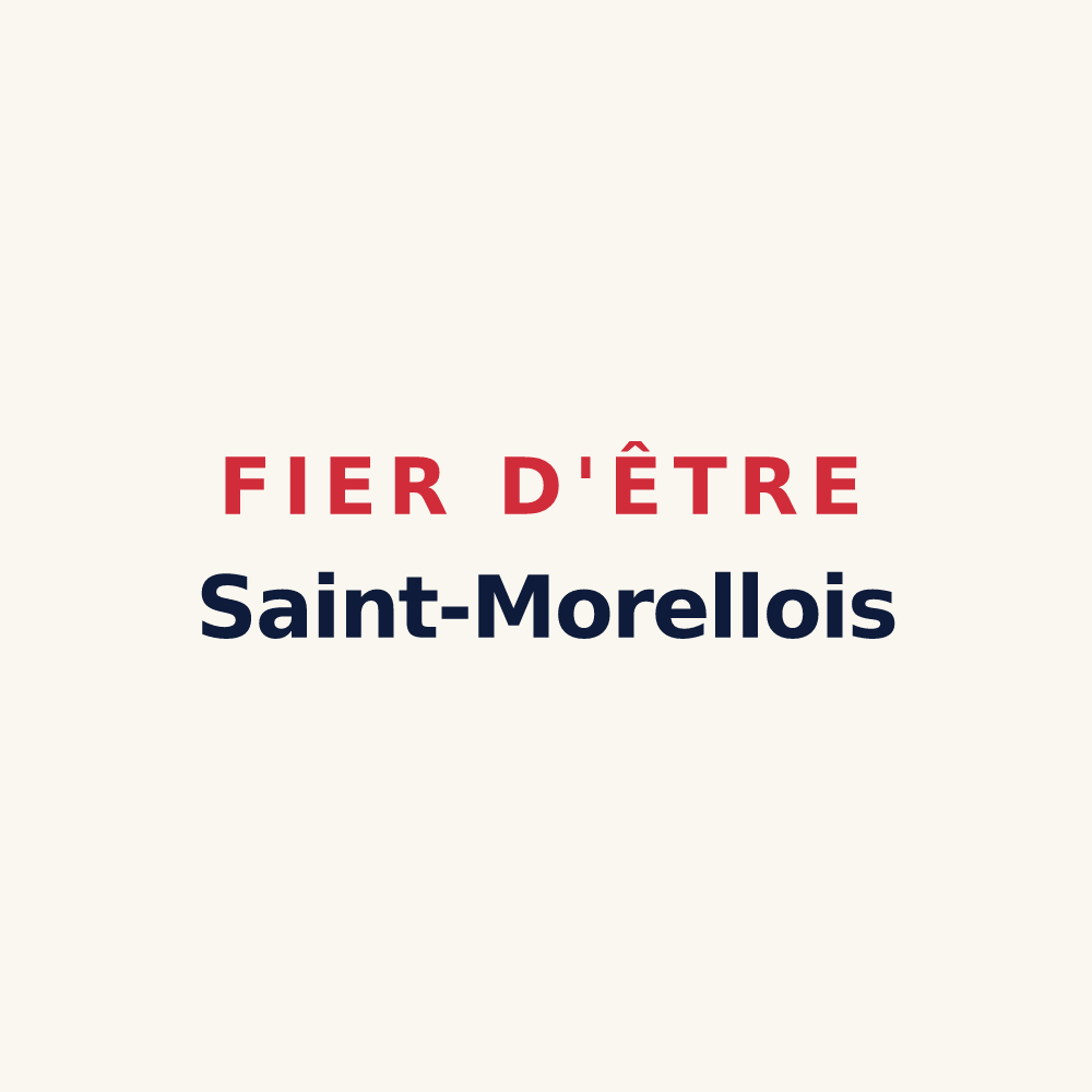 Tasse « Fier d'être Saint-Morellois » — design pour Saint-Morel