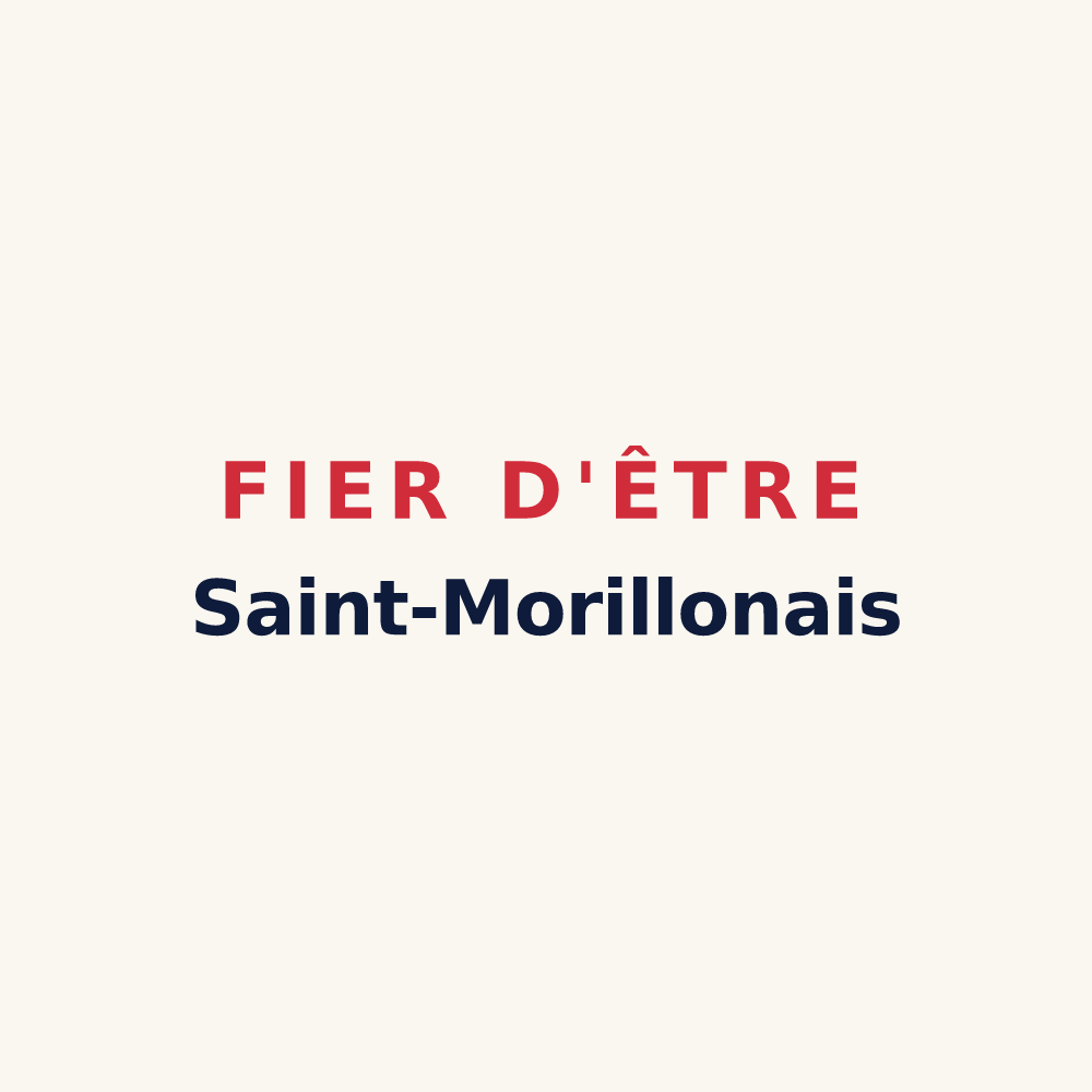 Tasse « Fier d'être Saint-Morillonais » — design pour Saint-Morillon