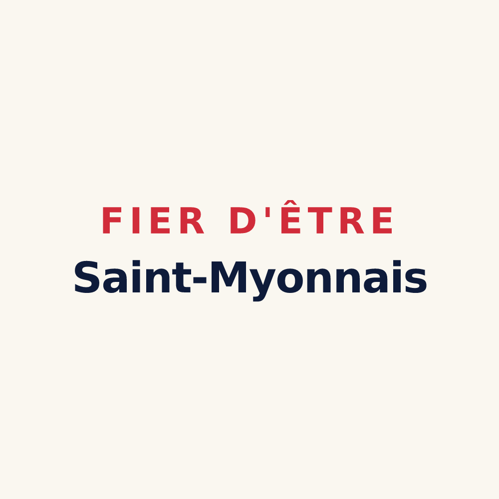Tasse « Fier d'être Saint-Myonnais » — design pour Saint-Myon