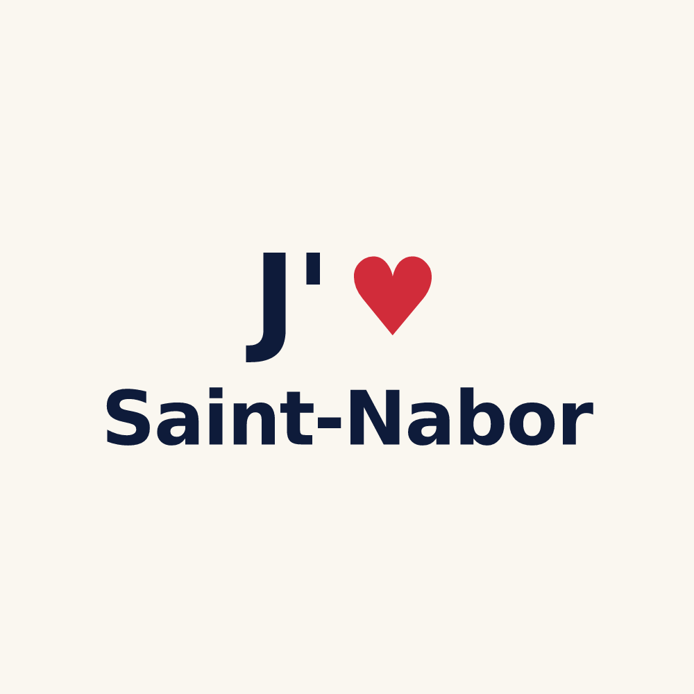 Tasse personnalisée Saint-Nabor — design J'aime Saint-Nabor