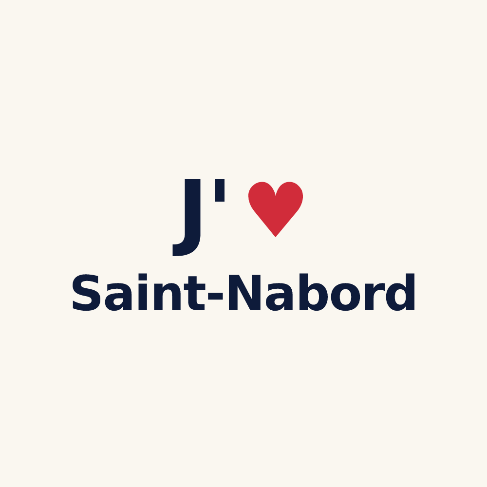 Tasse personnalisée Saint-Nabord — design J'aime Saint-Nabord