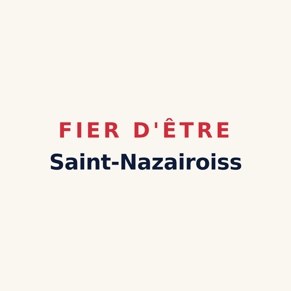 Tasse « Fier d'être Saint-Nazairoiss » — design pour Saint-Nazaire-en-Royans