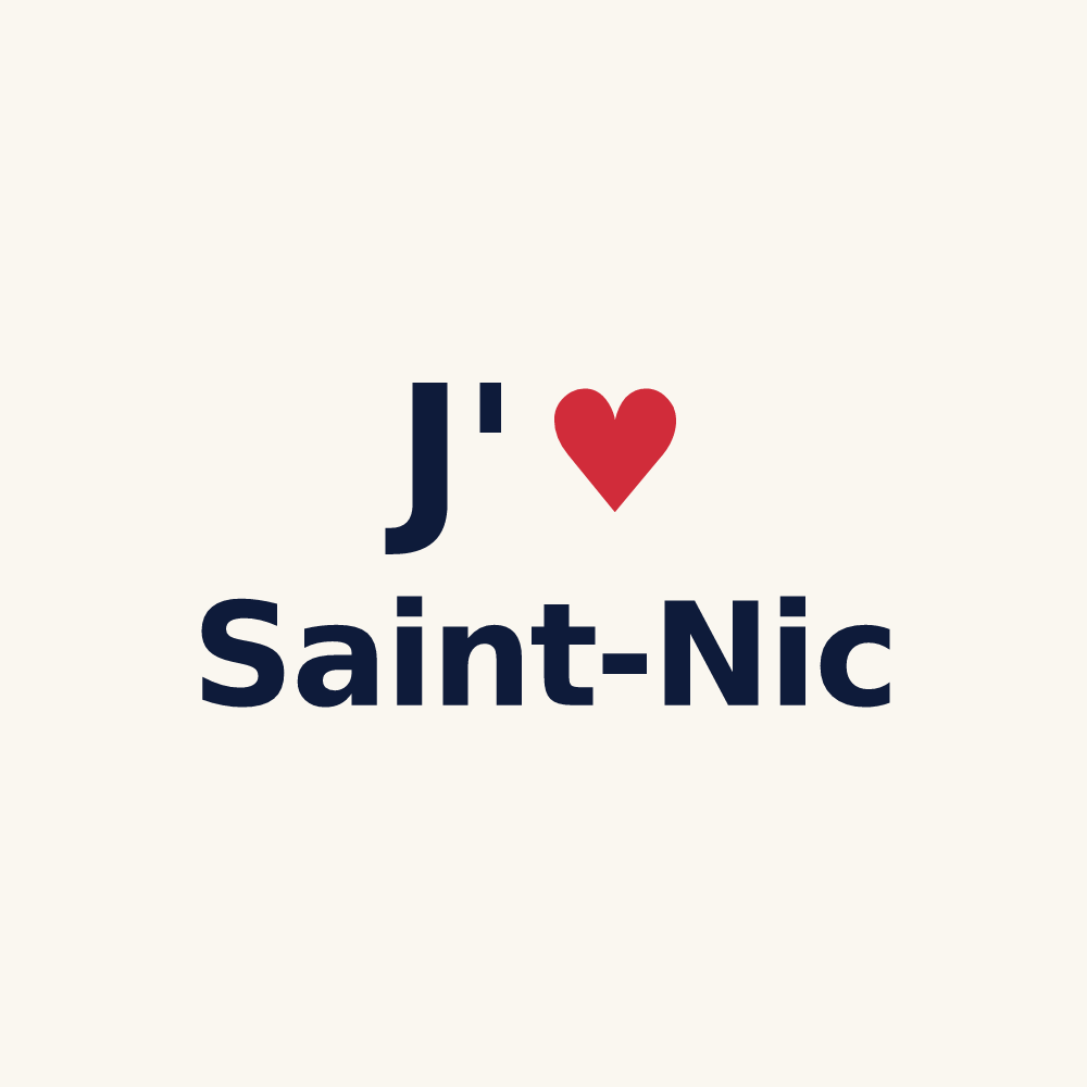 Tasse personnalisée Saint-Nic — design J'aime Saint-Nic