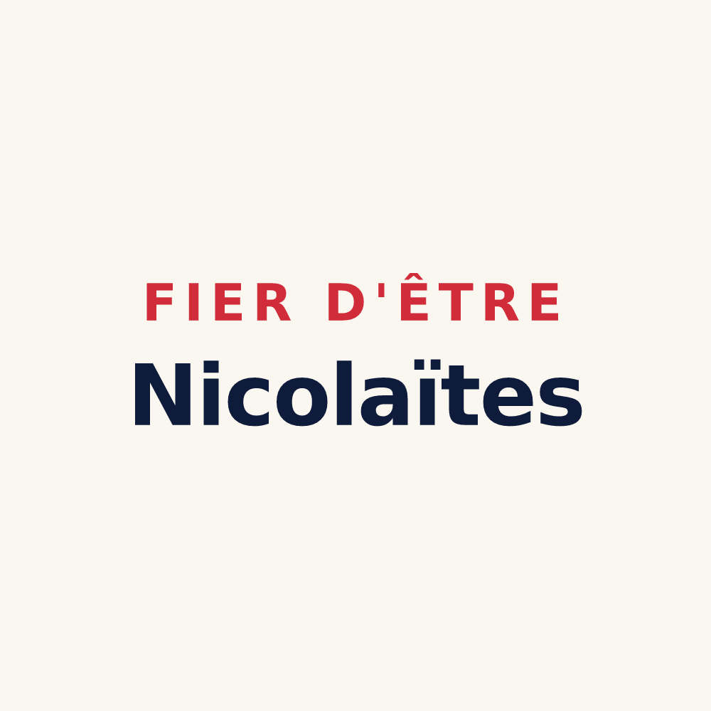 Tasse « Fier d'être Nicolaïtes » — design pour Saint-Nicolas-de-la-Grave
