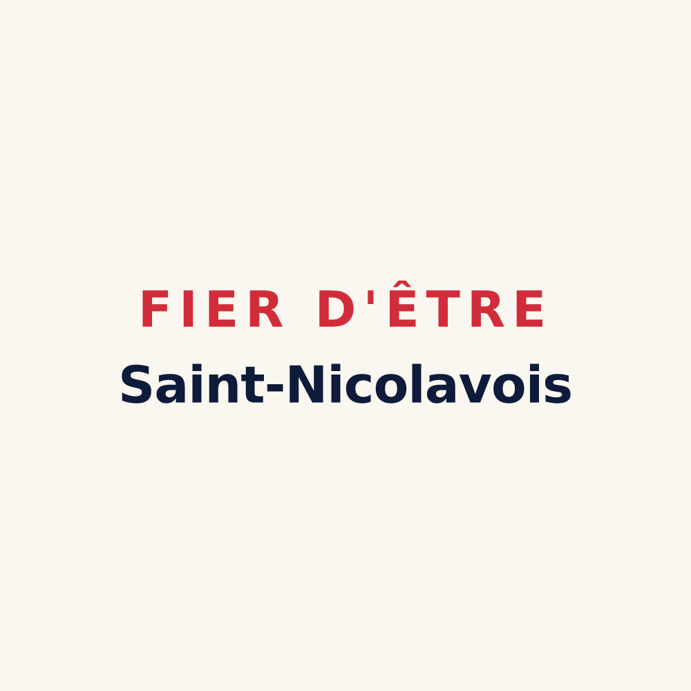 Tasse « Fier d'être Saint-Nicolavois » — design pour Saint-Nicolas-des-Biefs