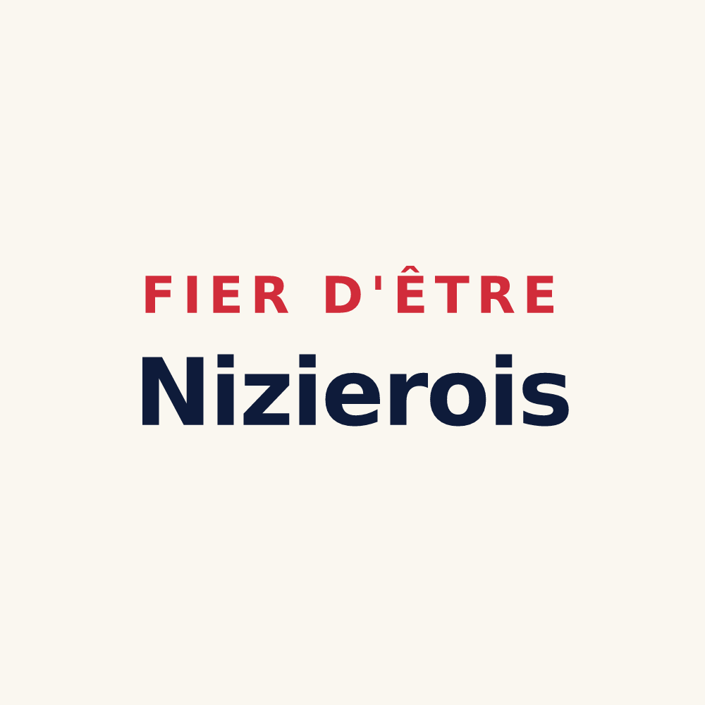 Tasse « Fier d'être Nizierois » — design pour Saint-Nizier-de-Fornas