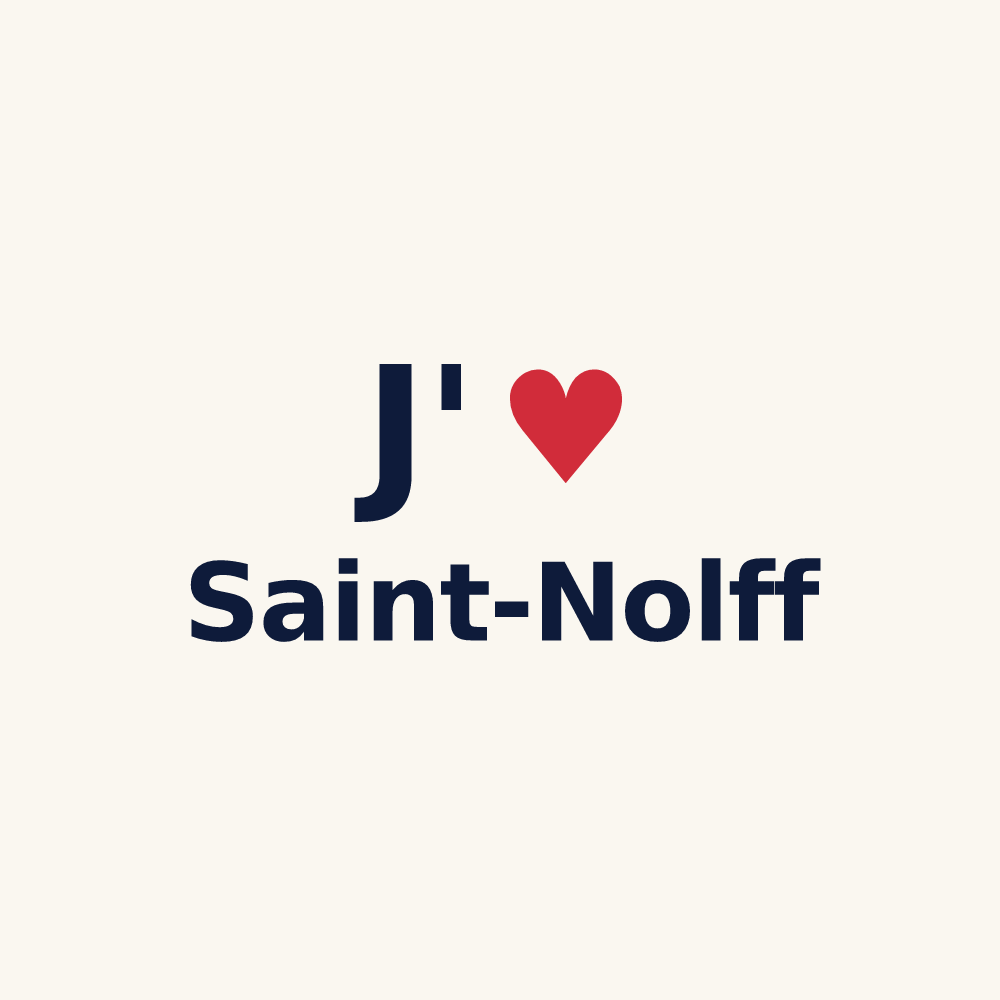 Tasse personnalisée Saint-Nolff — design J'aime Saint-Nolff