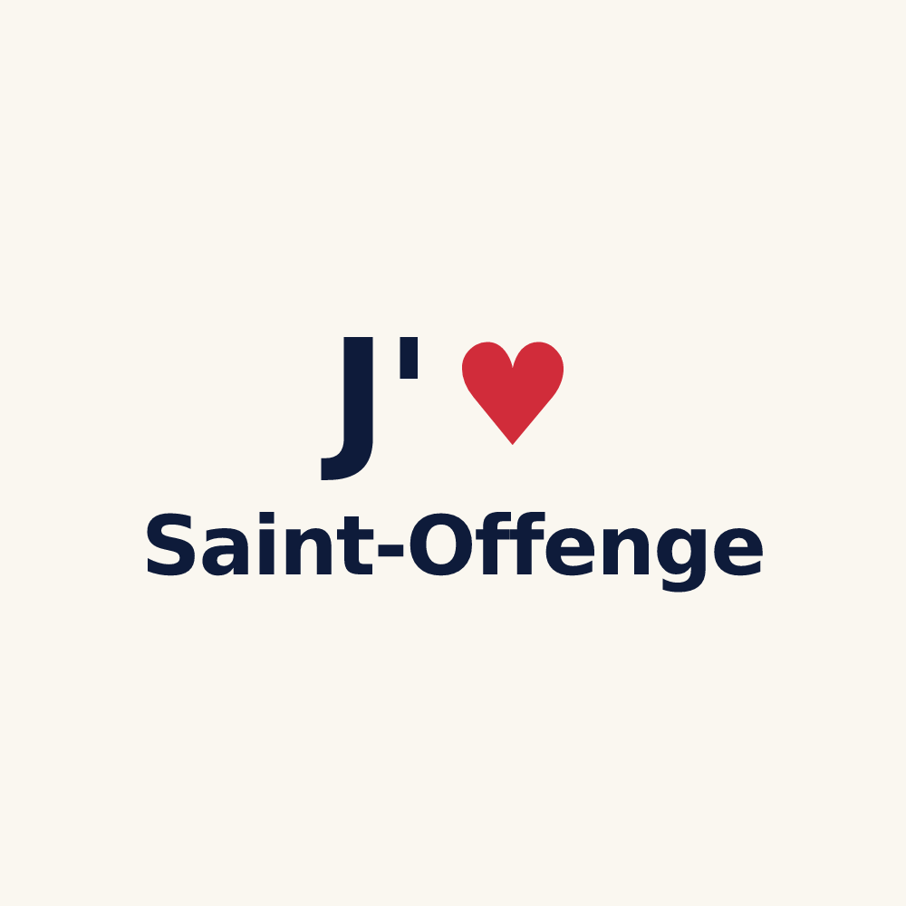 Tasse personnalisée Saint-Offenge — design J'aime Saint-Offenge
