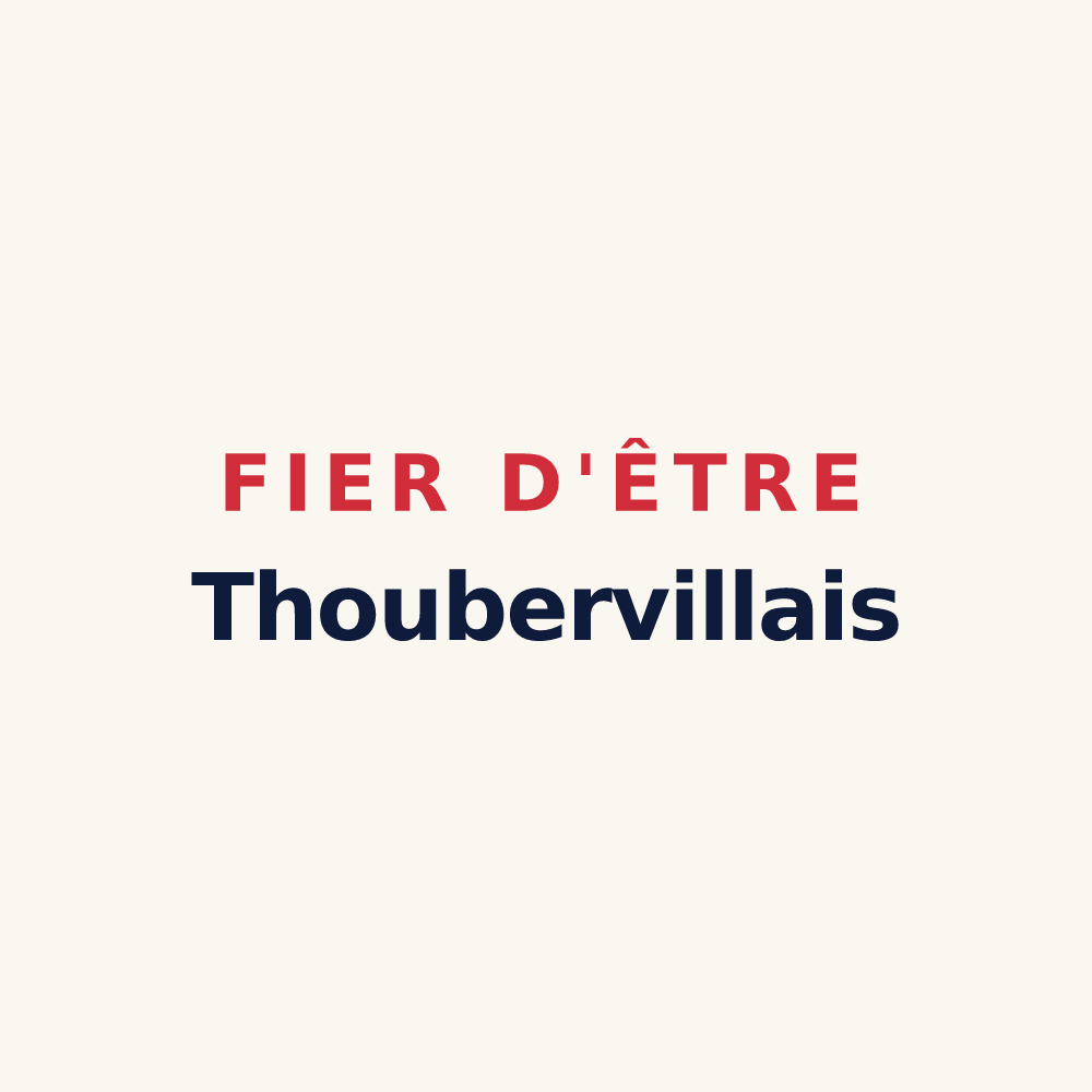 Tasse « Fier d'être Thoubervillais » — design pour Saint-Ouen-de-Thouberville