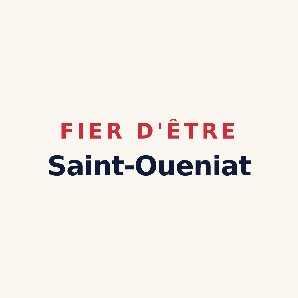 Tasse « Fier d'être Saint-Oueniat » — design pour Saint-Ouen-Domprot