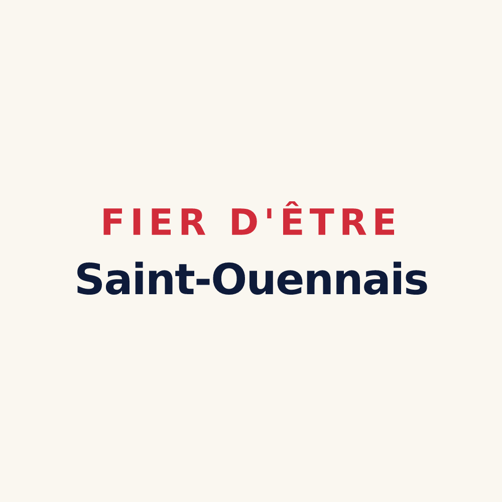 Tasse « Fier d'être Saint-Ouennais » — design pour Saint-Ouen-du-Breuil
