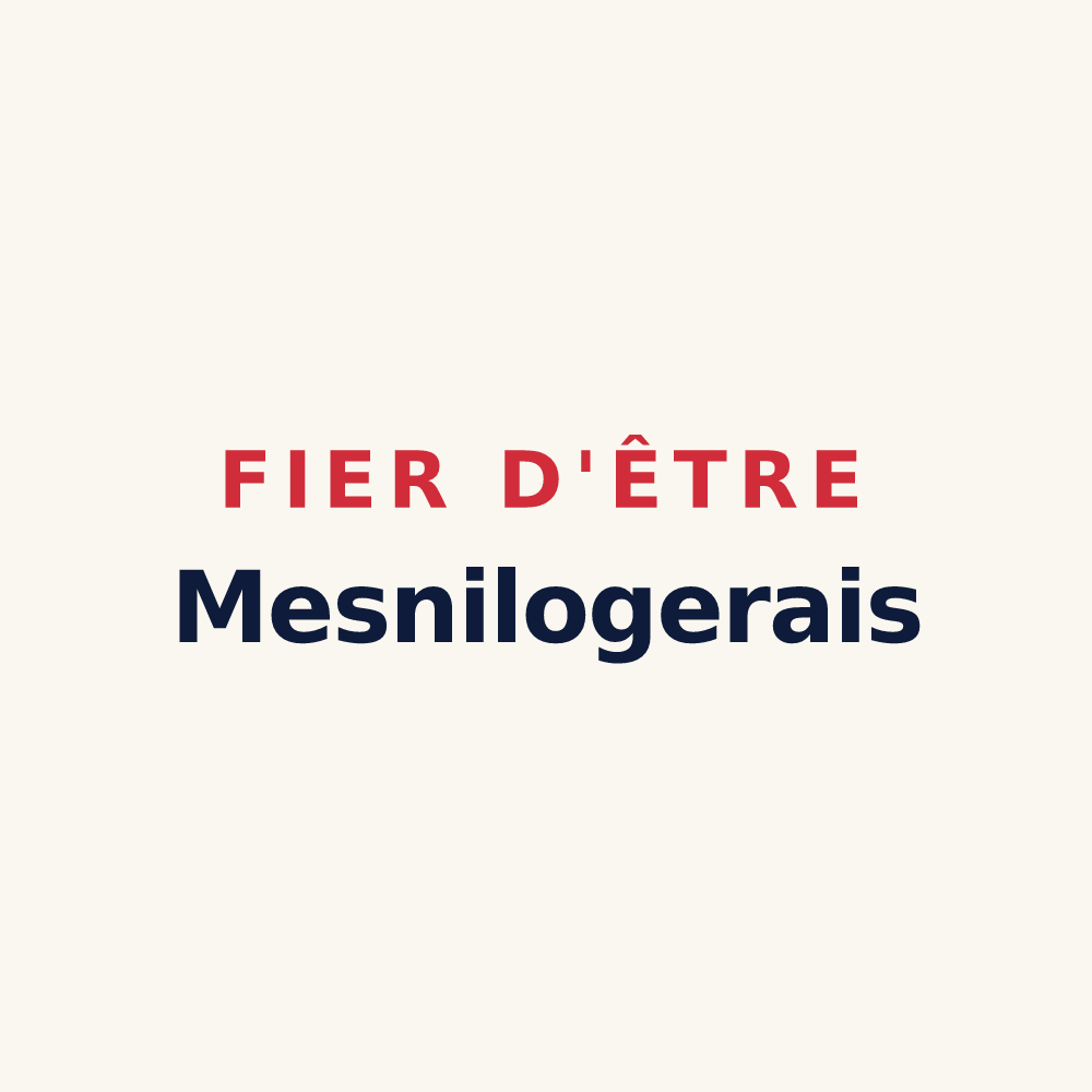 Tasse « Fier d'être Mesnilogerais » — design pour Saint-Ouen-du-Mesnil-Oger