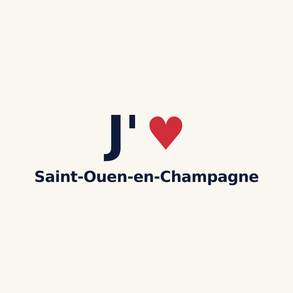 Tasse personnalisée Saint-Ouen-en-Champagne — design J'aime Saint-Ouen-en-Champagne