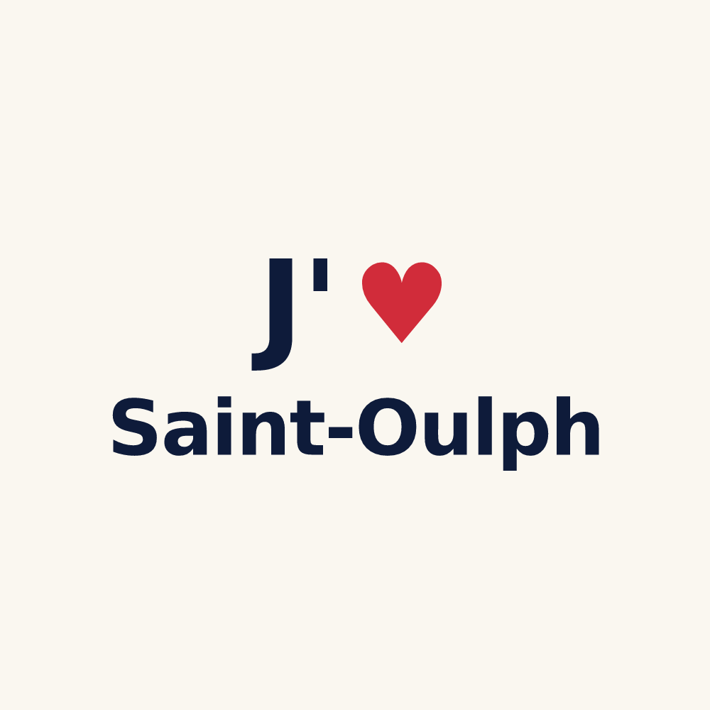 Tasse personnalisée Saint-Oulph — design J'aime Saint-Oulph