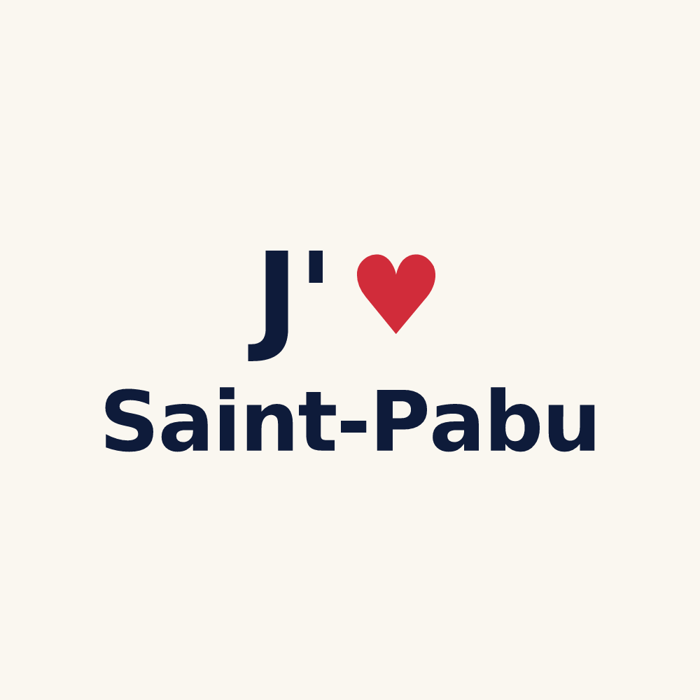 Tasse personnalisée Saint-Pabu — design J'aime Saint-Pabu