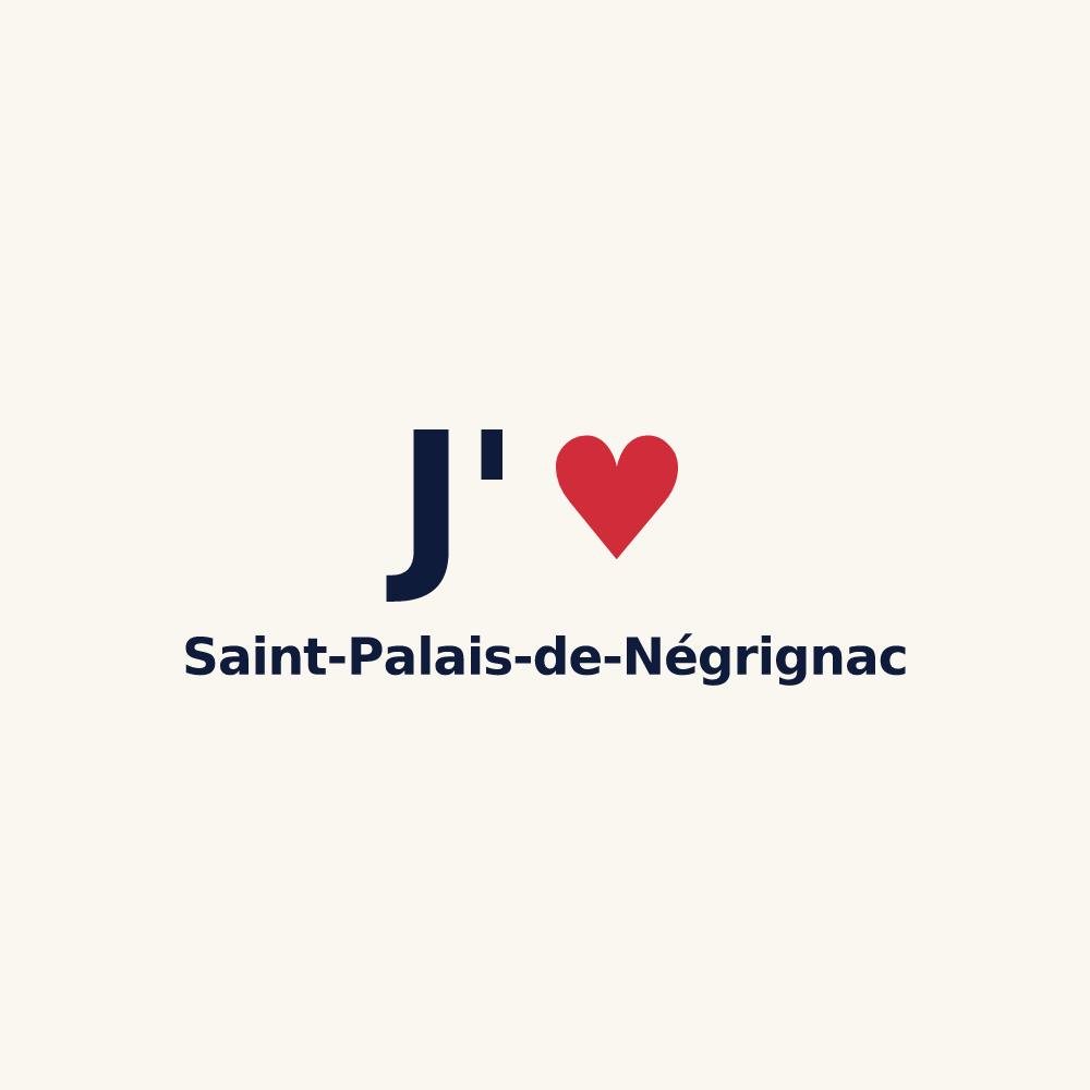 Tasse personnalisée Saint-Palais-de-Négrignac — design J'aime Saint-Palais-de-Négrignac